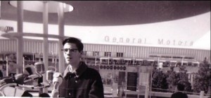15 year-old David Oats speaks to the GE Time Capsule's lowering into the former landfill that bore not one but two World's Fairs. (October 16, 1965)